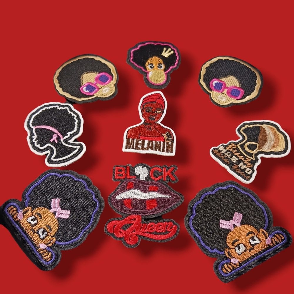Colorful Afrocentric Iron-On Patches